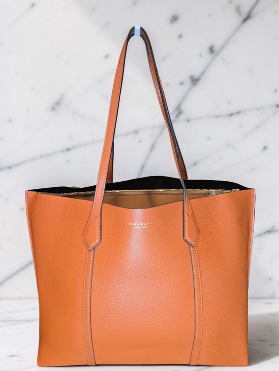 Tory Burch Handbags - Tory Burch Perry Triple-Compartment Leather Tote Bag